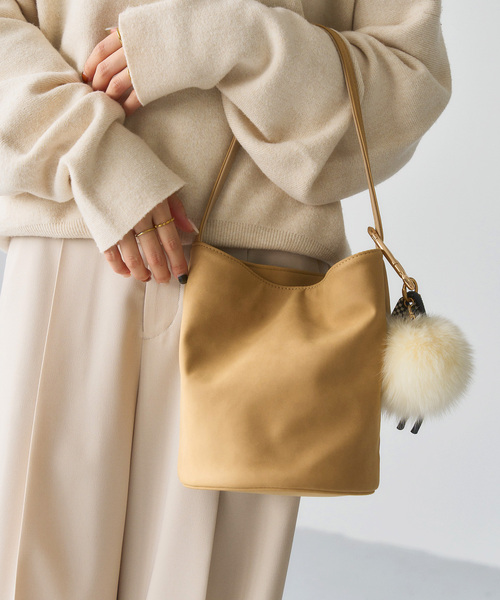 LE TALON(ルタロン)の「LE TALON bucket bag(ショルダーバッグ・レディース・ブラック/ベージュ・FREE)」の10枚目の写真