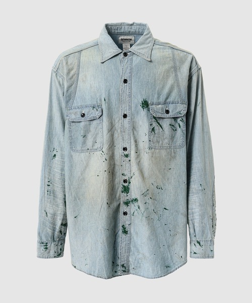 BOW WOW（バウワウ）の「US ARMY P/O CHAMBRAY SHIRTS PAINTED（シャツ