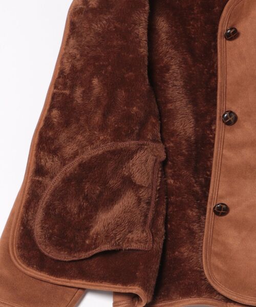 Ritzy（リッツィー）の「ラグジュアリー スエード × フリース ブルゾン（ムートンコート・レディース・キャメル・M/L）」の5枚目の写真