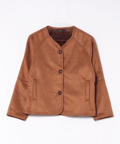 Ritzy（リッツィー）の「ラグジュアリー スエード × フリース ブルゾン（ムートンコート・レディース・キャメル・M/L）」の6枚目の写真