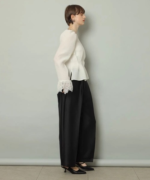 CADUNE(カデュネ)の「ドレスタックパンツ(その他パンツ・レディース・ホワイト/ライトブルー/ブラック・34/36/38/40)」の7枚目の写真