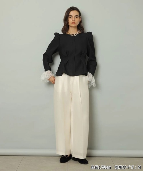 CADUNE(カデュネ)の「ドレスタックパンツ(その他パンツ・レディース・ホワイト/ライトブルー/ブラック・34/36/38/40)」の9枚目の写真