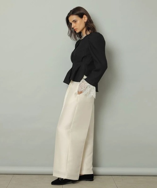 CADUNE(カデュネ)の「ドレスタックパンツ(その他パンツ・レディース・ホワイト/ライトブルー/ブラック・34/36/38/40)」の10枚目の写真