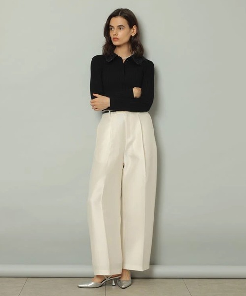 CADUNE(カデュネ)の「ドレスタックパンツ(その他パンツ・レディース・ホワイト/ライトブルー/ブラック・34/36/38/40)」の11枚目の写真