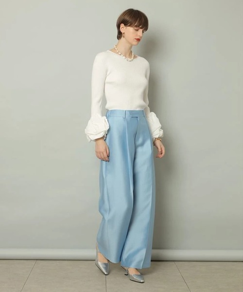 CADUNE(カデュネ)の「ドレスタックパンツ(その他パンツ・レディース・ホワイト/ライトブルー/ブラック・34/36/38/40)」の21枚目の写真