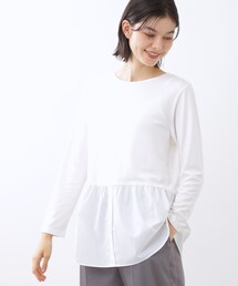 Reflect | 【重ね着でも一枚着でも◎】ドッキングジャージトップス(Tシャツ/カットソー)
