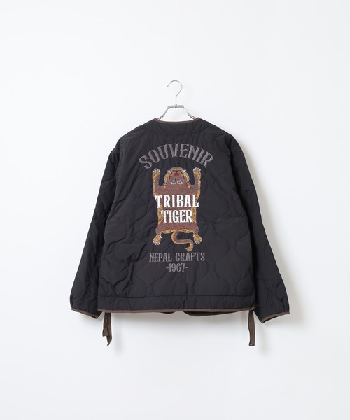 KRIFF MAYER（クリフメイヤー）の「KRIFF MAYER ｽｰﾍﾞﾆｱ刺繍ｷﾙﾄJK（スカジャン・メンズ・キャメル/オフホワイト/グレー/ブラック/オリーブ・XL/M/L）」の9枚目の写真