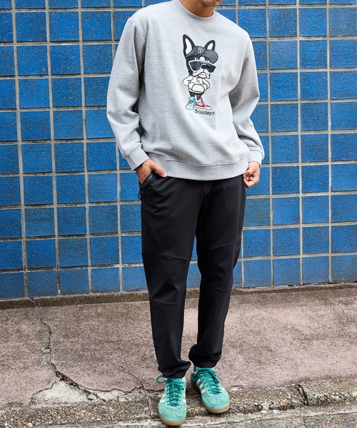 TETE(テット)の「【TETE SELECTION】DOG刺繍起毛クルートレーナー/スウェット クルーネック 長袖 カジュアル ストリート(スウェット・メンズ・ブラック/杢グレー・MEDIUM/LARGE/X-LARGE)」の5枚目の写真