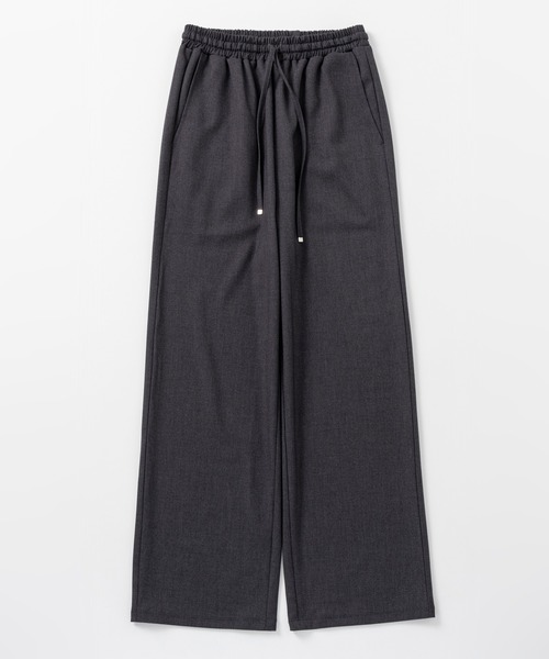 AJUGA.（アジュガ）の「ノータックスマートワイドパンツ（スラックス・レディース・グレー/ブラック/ホワイト・S/M）」の6枚目の写真