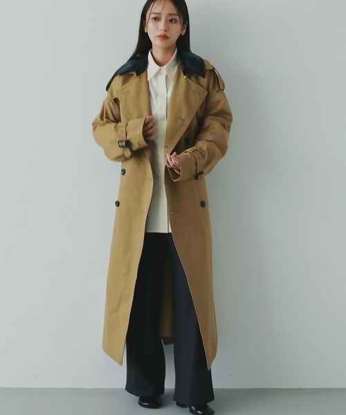 AJUGA.（アジュガ）の「ノータックスマートワイドパンツ（スラックス・レディース・グレー/ブラック/ホワイト・S/M）」の17枚目の写真