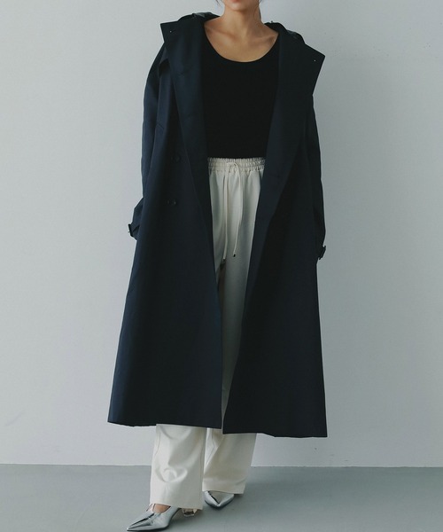 AJUGA.（アジュガ）の「ノータックスマートワイドパンツ（スラックス・レディース・グレー/ブラック/ホワイト・S/M）」の14枚目の写真