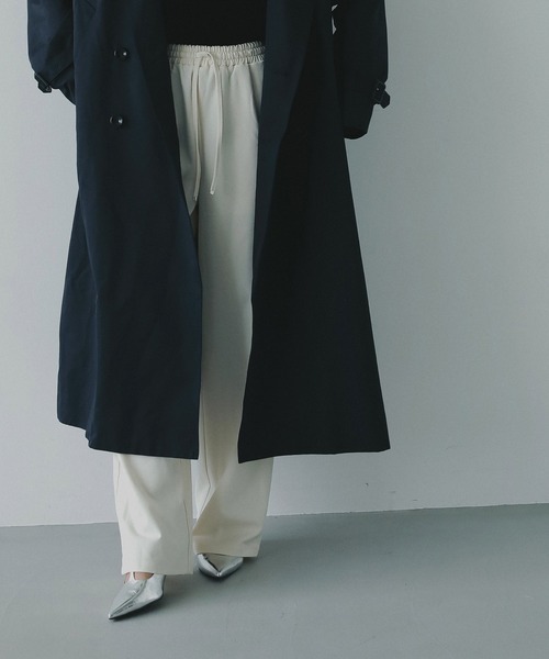 AJUGA.（アジュガ）の「ノータックスマートワイドパンツ（スラックス・レディース・グレー/ブラック/ホワイト・S/M）」の13枚目の写真