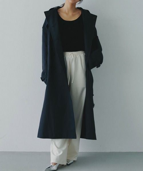 AJUGA.（アジュガ）の「ノータックスマートワイドパンツ（スラックス・レディース・グレー/ブラック/ホワイト・S/M）」の15枚目の写真