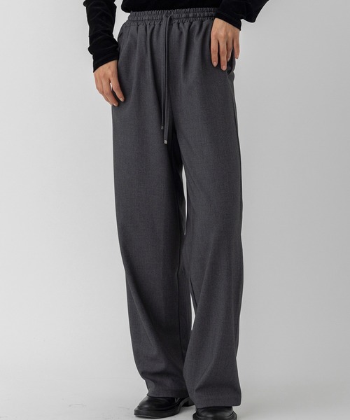 AJUGA.（アジュガ）の「ノータックスマートワイドパンツ（スラックス・レディース・グレー/ブラック/ホワイト・S/M）」の20枚目の写真