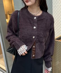 mystic | ミンクライクジャケットカーディガン(カーディガン/ボレロ)