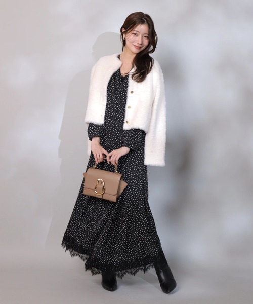 ふわふわシャギーカーディガン（ニット/セーター）｜Apuweiser-riche