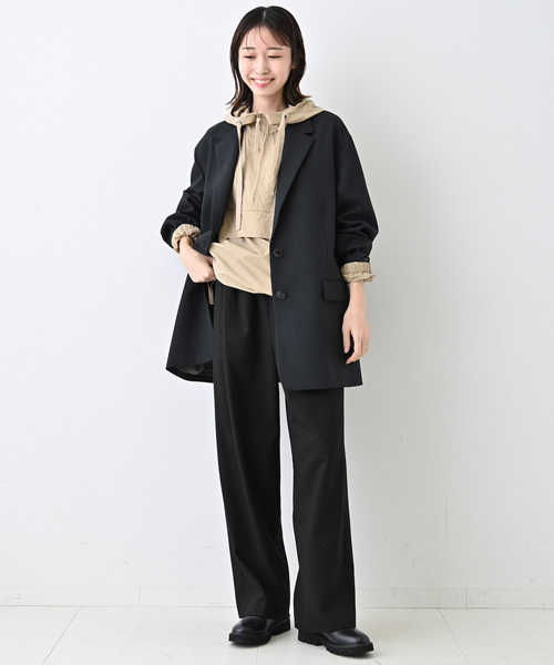 SLOBE IENA(スローブイエナ)の「《3サイズ展開/WEB限定/追加2》ウール混ドロストイージースラックス(スラックス・レディース・チャコールグレー/ブラック・36/38/40)」の14枚目の写真