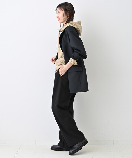 SLOBE IENA(スローブイエナ)の「《3サイズ展開/WEB限定/追加2》ウール混ドロストイージースラックス(スラックス・レディース・チャコールグレー/ブラック・36/38/40)」の15枚目の写真
