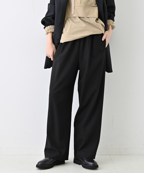 SLOBE IENA(スローブイエナ)の「《3サイズ展開/WEB限定/追加2》ウール混ドロストイージースラックス(スラックス・レディース・チャコールグレー/ブラック・36/38/40)」の17枚目の写真