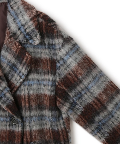 VIS（ビス）の「【WEB限定】シャギーミディ丈Pコート（ピーコート・レディース・ネイビー/ブラウン系その他2・S/M）」の17枚目の写真