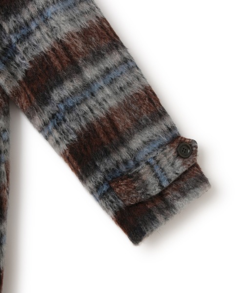 VIS（ビス）の「【WEB限定】シャギーミディ丈Pコート（ピーコート・レディース・ネイビー/ブラウン系その他2・S/M）」の18枚目の写真