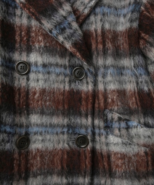 VIS（ビス）の「【WEB限定】シャギーミディ丈Pコート（ピーコート・レディース・ネイビー/ブラウン系その他2・S/M）」の19枚目の写真