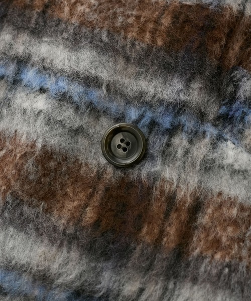 VIS（ビス）の「【WEB限定】シャギーミディ丈Pコート（ピーコート・レディース・ネイビー/ブラウン系その他2・S/M）」の20枚目の写真