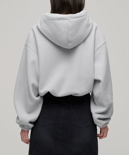 MUSINSA STANDARD WOMAN（ムシンサスタンダードウーマン）の「ウィメンズオーバーサイズポラフリースフードパーカースウェットシャツ[ライトグレー]（パーカー・レディース・その他・LARGE/X-SMALL/SMALL/MEDIUM）」の10枚目の写真
