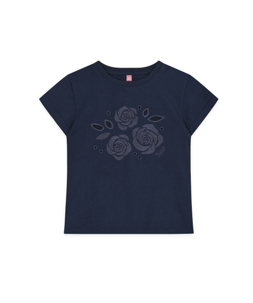 SINOON(シヌーン)の「Rose Punching T-Shirt (Navy)(Tシャツ/カットソー・レディース・ネイビー・SMALL/MEDIUM)」の4枚目の写真