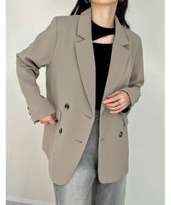 セール】【完売間近！】オーバーレイヤースリットジャケット