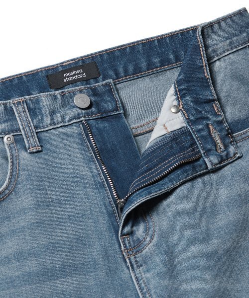 MUSINSA STANDARD（ムシンサスタンダード）の「[クールタンダード] ストレートデニムパンツ [ライトインディゴ]（デニムパンツ・メンズ・その他・40/31/33/26/27/28/29/38/42/36/34/32/30）」の15枚目の写真