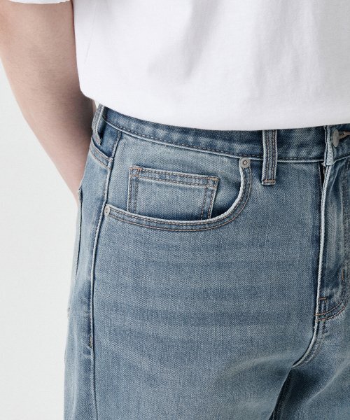 MUSINSA STANDARD（ムシンサスタンダード）の「[クールタンダード] ストレートデニムパンツ [ライトインディゴ]（デニムパンツ・メンズ・その他・40/31/33/26/27/28/29/38/42/36/34/32/30）」の14枚目の写真