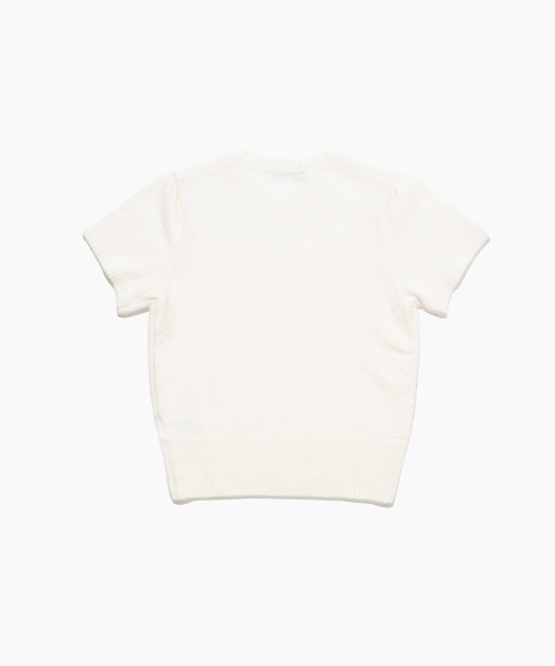 TTUDEMENT(トュードメント)の「ANGORA HALF SLEEVE PULLOVER CREAM(ニット/セーター・レディース・その他・FREE)」の5枚目の写真