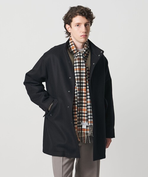 ウーステッドメルトン ミリタリーコート（ミリタリージャケット