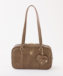 ブラウン ボストンバッグ ロゴ入り ボストンバッグ（ブラウン/茶色系・ブランドロゴ）ファッション通販