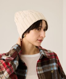 ROPE' PICNIC（ロペピクニック）の「ケーブルニットワッチ/リンクコーデ（ニットキャップ/ビーニー）」