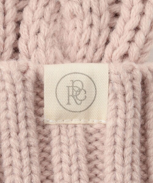 ROPE' PICNIC(ロペピクニック)の「ケーブルニットワッチ/リンクコーデ(ニットキャップ/ビーニー・レディース・スミクロ/キナリ/ピンク・FREE)」の10枚目の写真