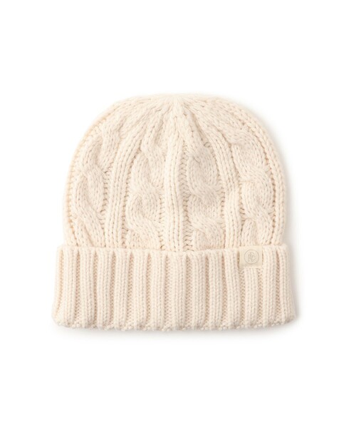 ROPE' PICNIC(ロペピクニック)の「ケーブルニットワッチ/リンクコーデ(ニットキャップ/ビーニー・レディース・スミクロ/キナリ/ピンク・FREE)」の12枚目の写真