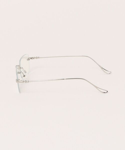 VIBGYOR（ヴィブジョー）の「リムレスメタルフレーム 伊達メガネ / フチなし / クリアレンズ / ユニセックス (DAY)（メガネ・レディース・シルバー/ゴールド・FREE）」の3枚目の写真