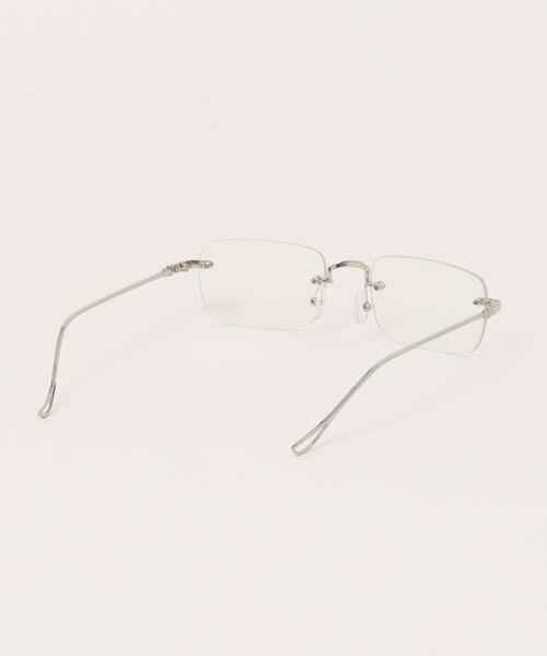 VIBGYOR（ヴィブジョー）の「リムレスメタルフレーム 伊達メガネ / フチなし / クリアレンズ / ユニセックス (DAY)（メガネ・レディース・シルバー/ゴールド・FREE）」の4枚目の写真