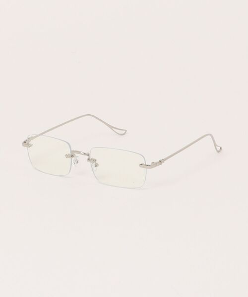 VIBGYOR（ヴィブジョー）の「リムレスメタルフレーム 伊達メガネ / フチなし / クリアレンズ / ユニセックス (DAY)（メガネ・レディース・シルバー/ゴールド・FREE）」の7枚目の写真