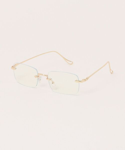 VIBGYOR（ヴィブジョー）の「リムレスメタルフレーム 伊達メガネ / フチなし / クリアレンズ / ユニセックス (DAY)（メガネ・レディース・シルバー/ゴールド・FREE）」の8枚目の写真