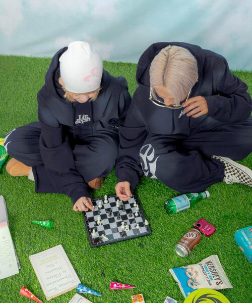 LTR DEPTH（レイターデプス）の「LTR DEPTH/ハートモチーフスウェットパンツ（スウェットパンツ・メンズ・アイボリー/ネイビー・MEDIUM/LARGE）」の22枚目の写真