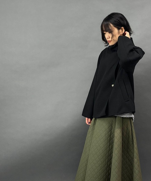 NICOLE white（ニコルホワイト）の「スタンドコート（その他アウター・レディース・ブラック/杢グレー・FREE）」の20枚目の写真
