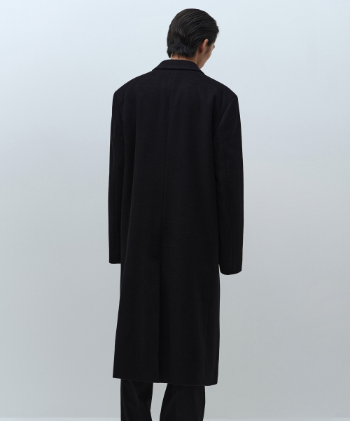 MUSINSA STANDARD（ムシンサスタンダード）の「カシミヤブレンドマスキュリンダブルチェスターフィールドロングコート[ブラック]（チェスターコート・メンズ・その他・XX-LARGE/MEDIUM/X-LARGE/LARGE）」の3枚目の写真