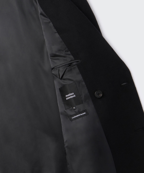 MUSINSA STANDARD（ムシンサスタンダード）の「カシミヤブレンドマスキュリンダブルチェスターフィールドロングコート[ブラック]（チェスターコート・メンズ・その他・XX-LARGE/MEDIUM/X-LARGE/LARGE）」の8枚目の写真