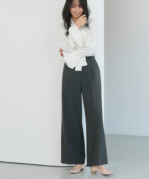 RUIRUE BOUTIQUE(ルイルエブティック)の「かかと ラメ パンプス | 靴 / パンプス / ぺたんこパンプス / フラットヒール / フラットパンプス / 低ヒールパンプス(パンプス・レディース・ライトグレー/ベージュ/ダークベージュ/ブラック・22.5cm/23cm/23.5cm/24cm/24.5cm)」の8枚目の写真