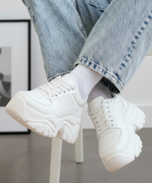 セール】+6cm 軽量厚底 デザインソール スニーカー（スニーカー