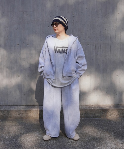 BEAVER（ビーバー）の「B omnivore/ビーオムニボー　TUCK WIDE SWEAT PANT（スウェットパンツ・メンズ・ブラック/グレー・L/M）」の14枚目の写真