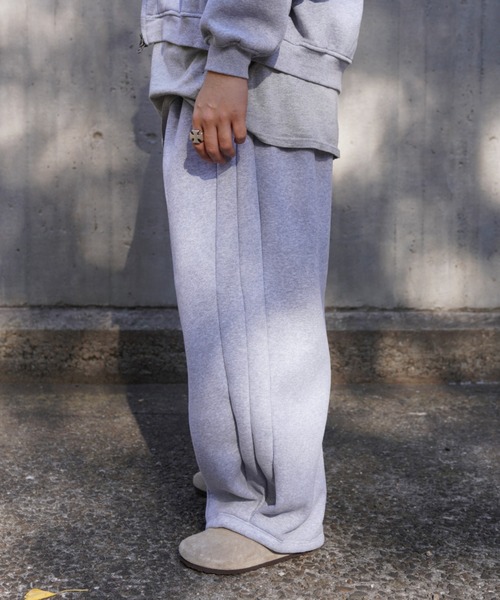 BEAVER（ビーバー）の「B omnivore/ビーオムニボー　TUCK WIDE SWEAT PANT（スウェットパンツ・メンズ・ブラック/グレー・L/M）」の19枚目の写真